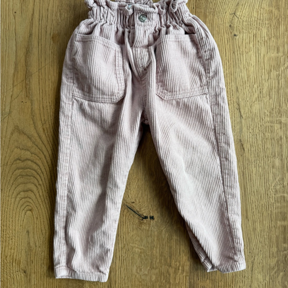 Zara Pink Casual Bottoms Straight-Leg